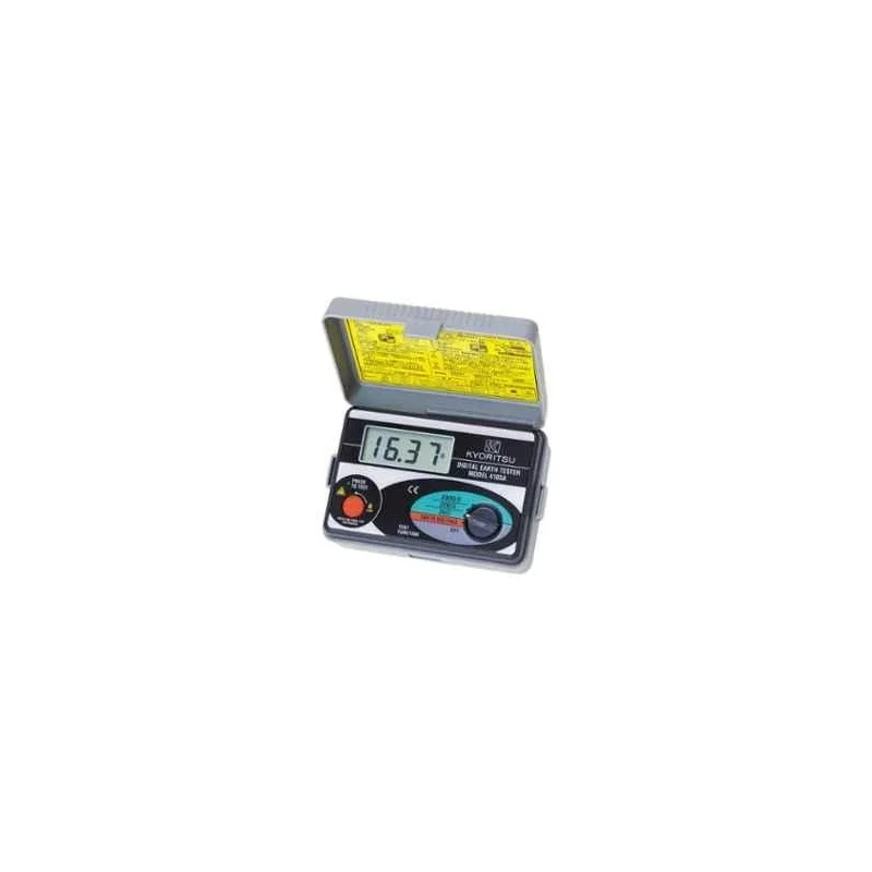 Kyoritsu Earth Resistance Tester KEW 4105A, 0-20/0-200/0-2000 Ohm Range, 0-200V AC, IP54, 550 g