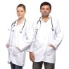 Shakuntla White Cotton Unisex Full Sleeve Apron Lab Coat Size S
