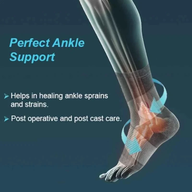 Tynor Ankle Binder Size L, Compression Support, Four-Way Stretch, Model