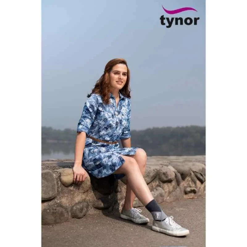 Tynor Ankle Binder Size L, Compression Support, Four-Way Stretch, Model
