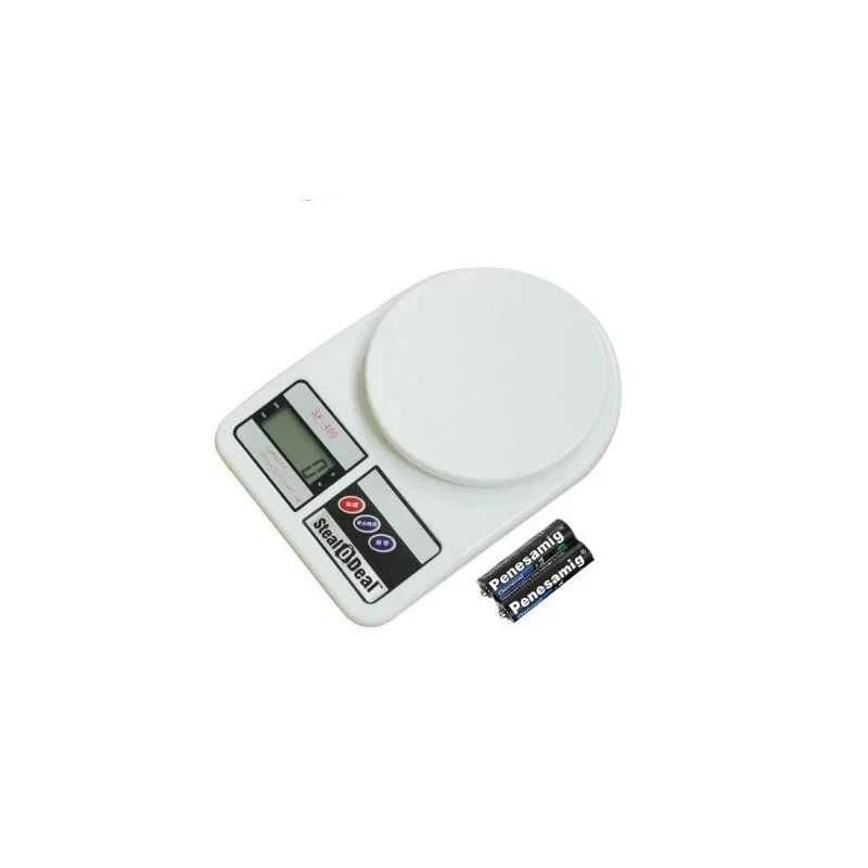 Stealodeal Electronic Kitchen Weighing Scale SF-400 5kg-AA, 5kg Capacity, LCD Display, Precision 1g, AA Battery