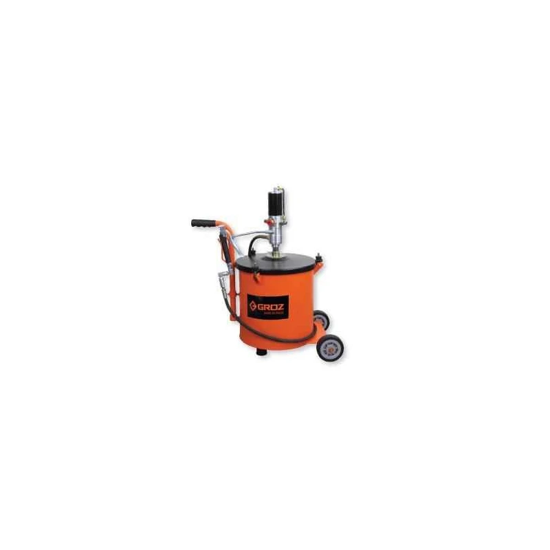Groz 50:1 Air Operated Grease Ratio Pump BGRP/30, Heavy Duty, 230 L/min, 1/4 inch BSP Air Inlet, Drum Size 30 kg