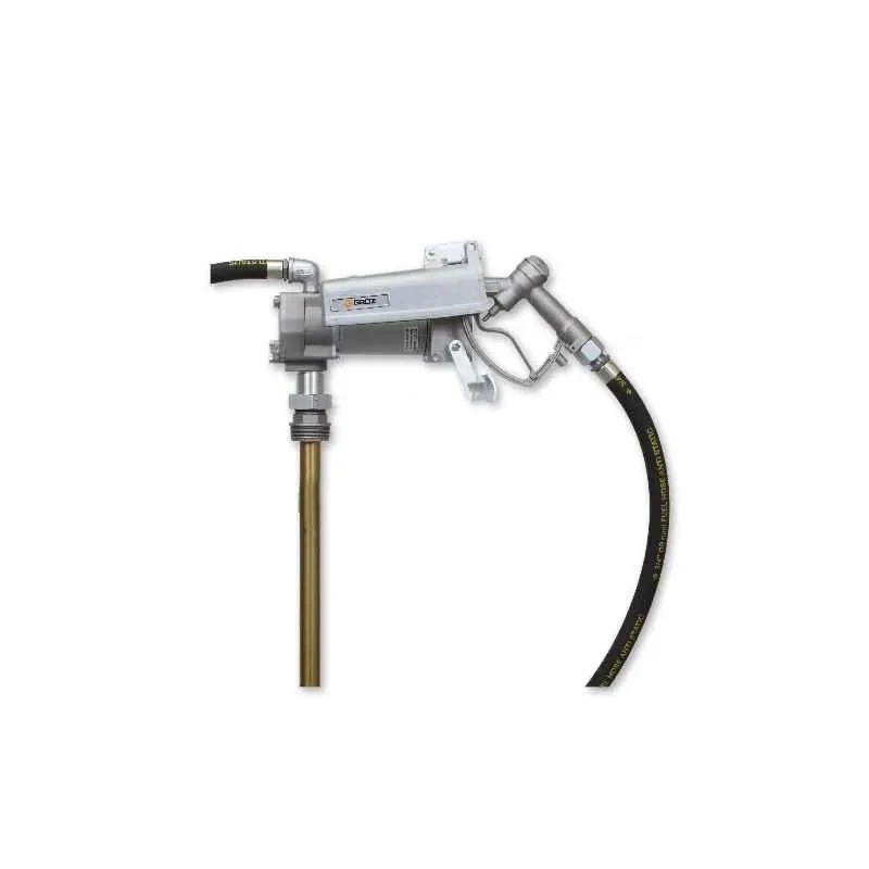 Groz 12V DC Heavy Duty Explosion Proof High Flow Electric Fuel Pump with Fuel Meter & Filter FPM/12/HF/FMT/D