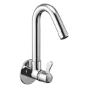 Mysis Magic Sink Cock Brass Chrome Finish Silver Wall Mounted Tap M-07