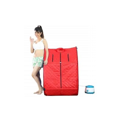 Kawachi Portable Steam Spa Bath 1.5 L Capacity, Red, 750 W, 220-230 V, 80x83x110 cm I03