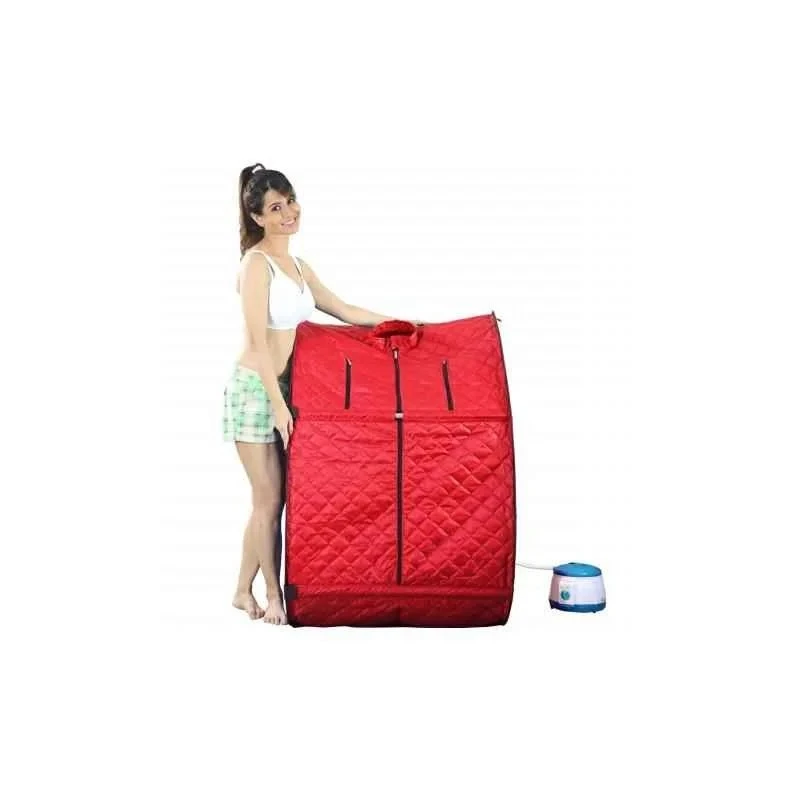 Kawachi Portable Steam Spa Bath 1.5 L Capacity, Red, 750 W, 220-230 V, 80x83x110 cm I03