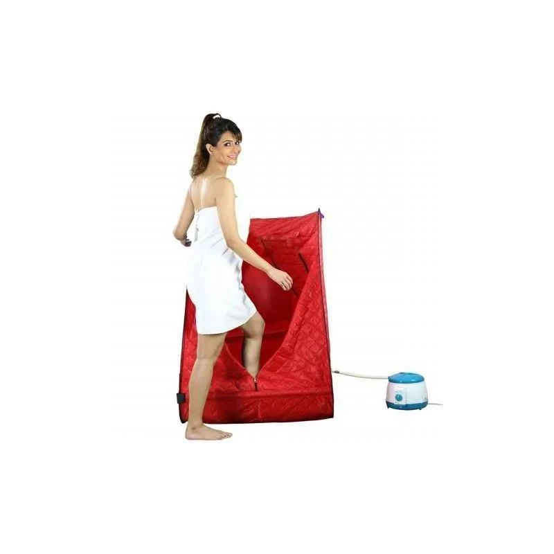 Kawachi Portable Steam Spa Bath 1.5 L Capacity, Red, 750 W, 220-230 V, 80x83x110 cm I03
