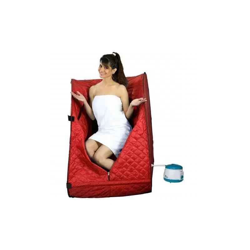 Kawachi Portable Steam Spa Bath 1.5 L Capacity, Red, 750 W, 220-230 V, 80x83x110 cm I03