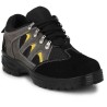 Graphene Leather Steel Toe Safety Shoes, Black & Grey, Size 8 R 503