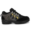 Graphene Leather Steel Toe Safety Shoes, Black & Grey, Size 8 R 503