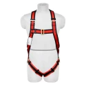 Karam E-CON Full Body Safety Harness with Double Lanyard, Twisted Polyamide Rope, Adjustable, Polyester Harness, PN16(PN206D)