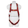 Karam E-CON Full Body Safety Harness with Double Lanyard, Twisted Polyamide Rope, Adjustable, Polyester Harness, PN16(PN206D)