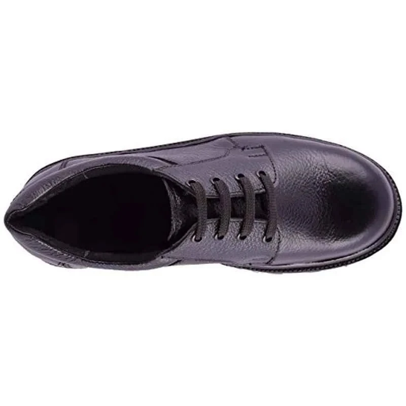 Rigau 1080 Men's Black Leather Steel Toe Safety Shoes, Size 9, PU Outsole