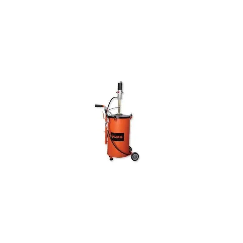 Groz 50:1 Air Operated Grease Ratio Pump, Metal Construction, 63 mm Air Motor, Up to 1.10 kg/min, Drum Size 50 kg BGRP/50