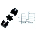 Fenner Essex Jaw Standard Coupling, Pilot Bore, Size F0190, Power 2.02 kW per 100 rpm
