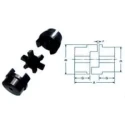 Fenner Essex Jaw Standard Coupling, Pilot Bore, Size F0190, Power 2.02 kW per 100 rpm