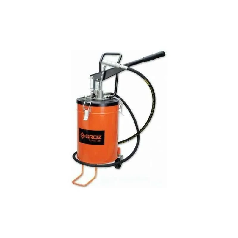 Groz 6Kg Bucket Grease Pump with Wheels High Pressure Variable Handle VGP/6