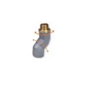 Groz Dual Plane Fuel Nozzle Swivel Aluminium & Brass, 50 psi, 3/4 inch NPT, SWV/DP/3-4/N