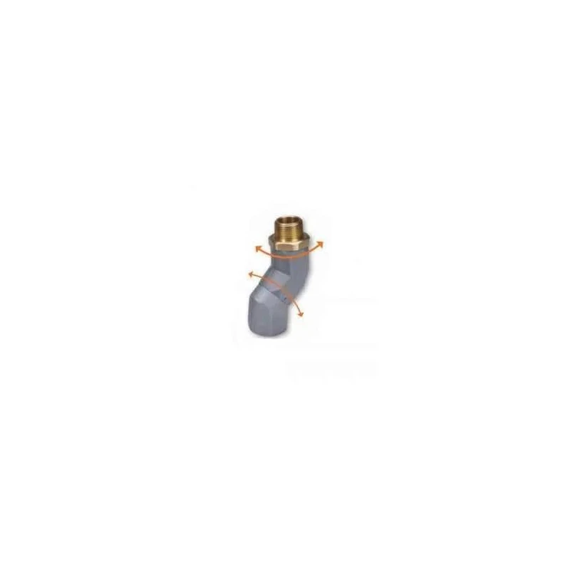 Groz Dual Plane Fuel Nozzle Swivel Aluminium & Brass, 50 psi, 3/4 inch NPT, SWV/DP/3-4/N