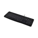Logitech Wired USB Keyboard, 104 Keys, Spill-Resistant Design, Black K120