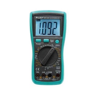 Proskit 3 1/2 Digital Multimeter MT-1270, DC/AC Voltage up to 1000V, Current up to 10A, Temperature Measurement, MT-1270