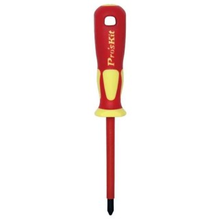 Proskit VDE 1000V Insulated Phillips Head Screwdriver PH2x100mm SD-800-P2