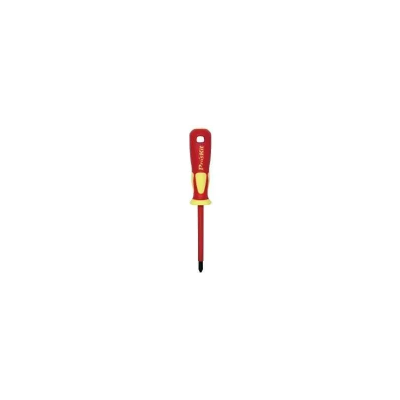 Proskit VDE 1000V Insulated Phillips Head Screwdriver PH2x100mm SD-800-P2