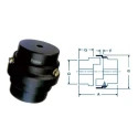 Fenner Essex Jaw External Spider Coupling F0225 E, Pilot Bore Max Bore 60 mm, 2.80 kW, Flexible Insert,