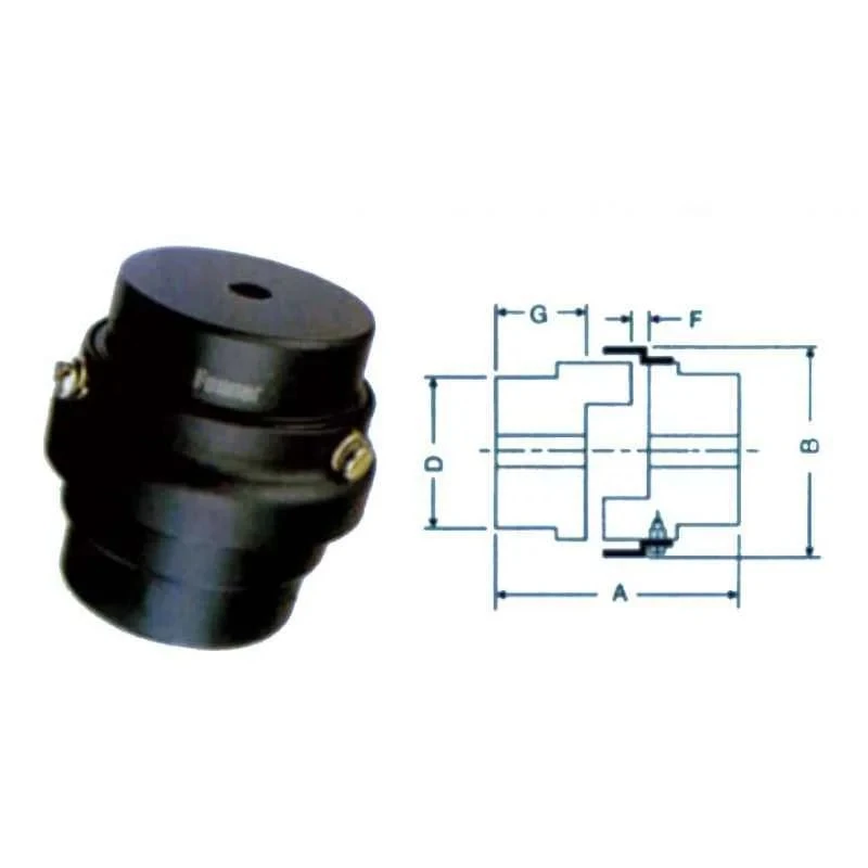 Fenner Essex Jaw External Spider Coupling F0225 E, Pilot Bore Max Bore 60 mm, 2.80 kW, Flexible Insert,