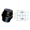 Fenner Essex Jaw External Spider Coupling F0225 E, Pilot Bore Max Bore 60 mm, 2.80 kW, Flexible Insert,