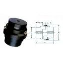 Fenner Essex Jaw External Spider Coupling F0225 E, Pilot Bore Max Bore 60 mm, 2.80 kW, Flexible Insert,