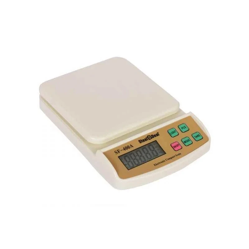 Stealodeal Digital Multipurpose Kitchen Weighing Machine SF-400A, Off White, 7 kg Capacity, LCD Display, 2 g Accuracy