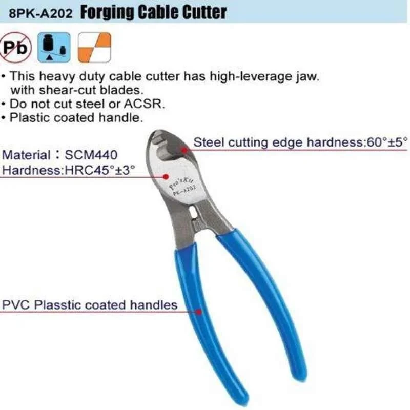 Proskit Forging Cable Cutter 160mm 8PK-A202
