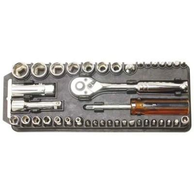 Proskit 40 Piece 1/2 Inch Socket & Screwdriver Set Chrome Vanadium Steel 8PK-227