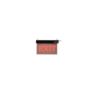 Rax Acrylic Red Exit Sign with Battery Backup, 230V, 8 hr Backup, 380x243 mm RT-EXIT-AI/SO1