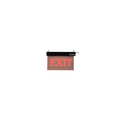 Rax Acrylic Red Exit Sign with Battery Backup, 230V, 8 hr Backup, 380x243 mm RT-EXIT-AI/SO1