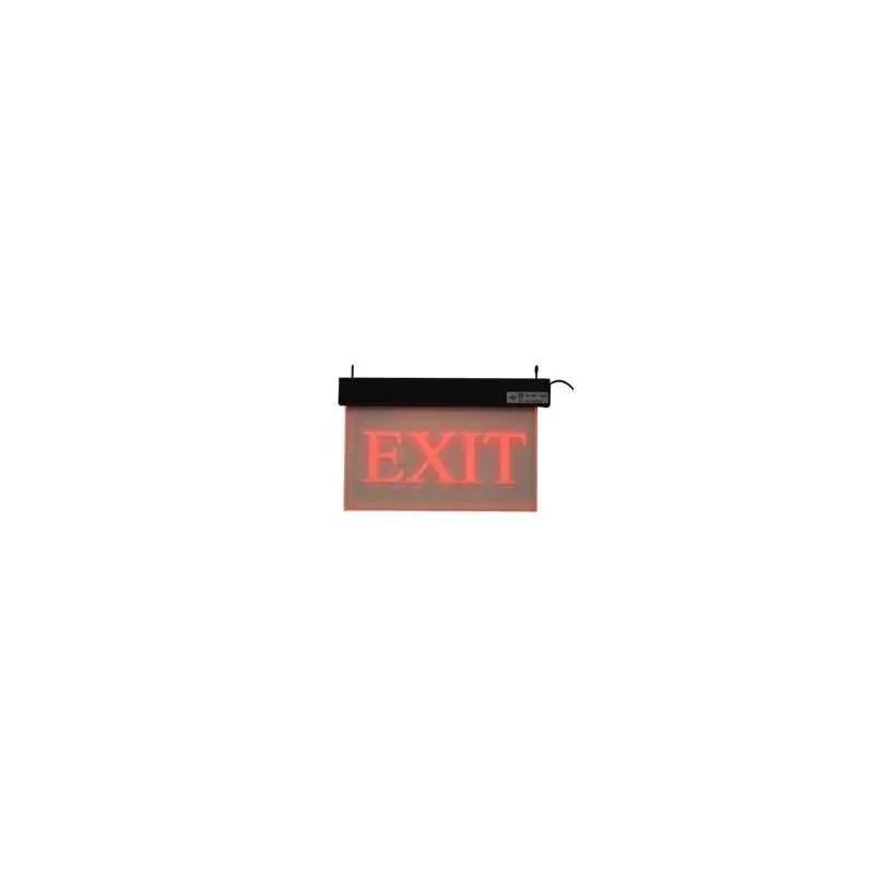 Rax Acrylic Red Exit Sign with Battery Backup, 230V, 8 hr Backup, 380x243 mm RT-EXIT-AI/SO1