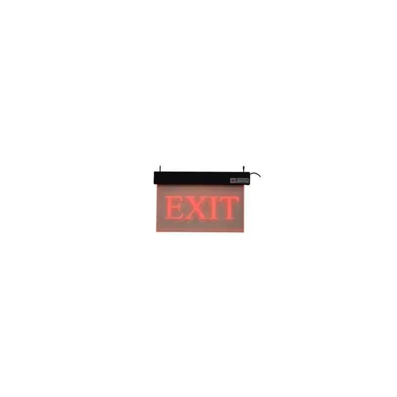 Rax Acrylic Red Exit Sign with Battery Backup, 230V, 8 hr Backup, 380x243 mm RT-EXIT-AI/SO1