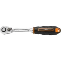 Groz 3/8 inch Slim Line Ratchet Handle 199mm, 270 Nm Torque, Chrome Vanadium, RTD/SL/3-8/UG