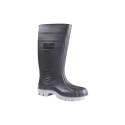 Bata Industrials Rhino 802-6224 Fibre Toe Work Gumboots, Black & Grey, Size 8 Rhino(802-6224)