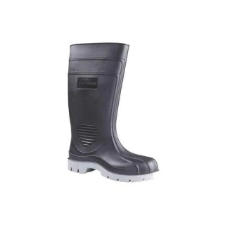 Bata Industrials Rhino 802-6224 Fibre Toe Work Gumboots, Black & Grey, Size 8 Rhino(802-6224)
