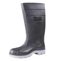 Bata Industrials Rhino 802-6224 Fibre Toe Work Gumboots, Black & Grey, Size 8 Rhino(802-6224)