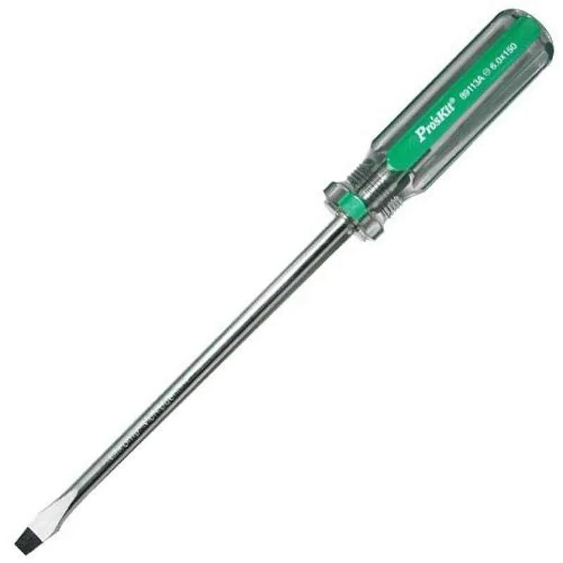 Proskit Line Color Slotted Screwdriver 6 mm Tip, 150 mm Blade Length, 89113A