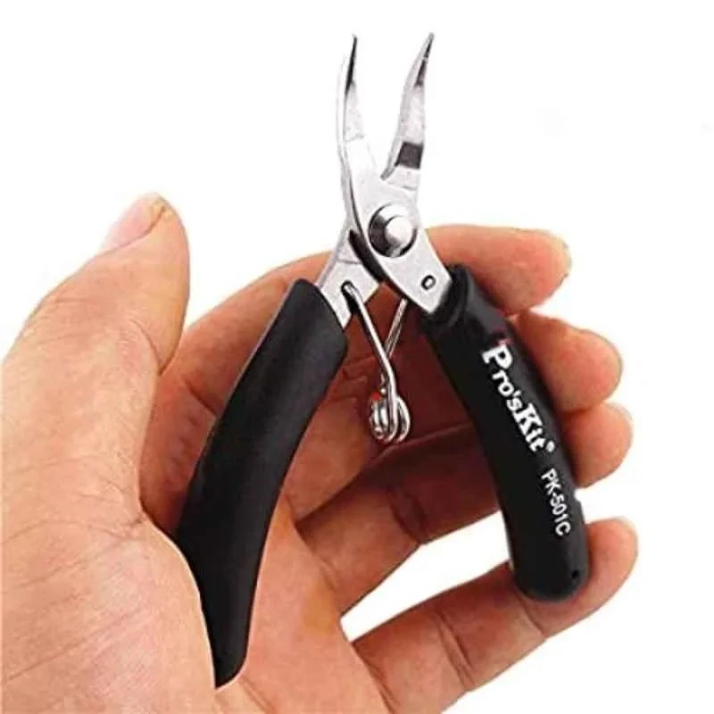 Proskit Micro Bent Nose Plier, 100 mm Length, 76 g Weight, 1PK-501C