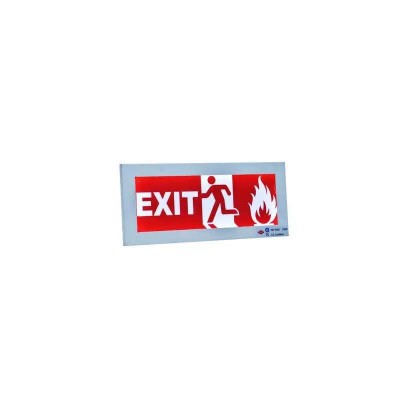 Rax Vinyl Red Exit Sign with Battery Backup, 230V, 1.2V Battery, RT-EXIT-VI/LO1