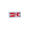 Rax Vinyl Red Exit Sign with Battery Backup, 230V, 1.2V Battery, RT-EXIT-VI/LO1
