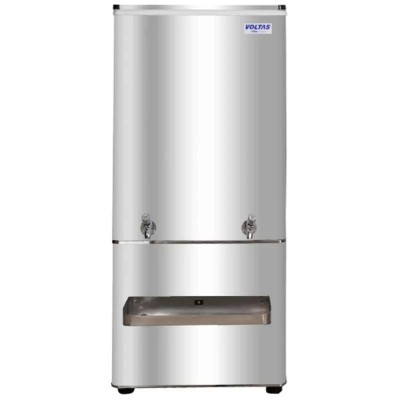 Voltas Full Stainless Steel Water Cooler 150 Litre, 150/150 FSS, 230V, 1950W, Dual Faucet, 150 L/hr