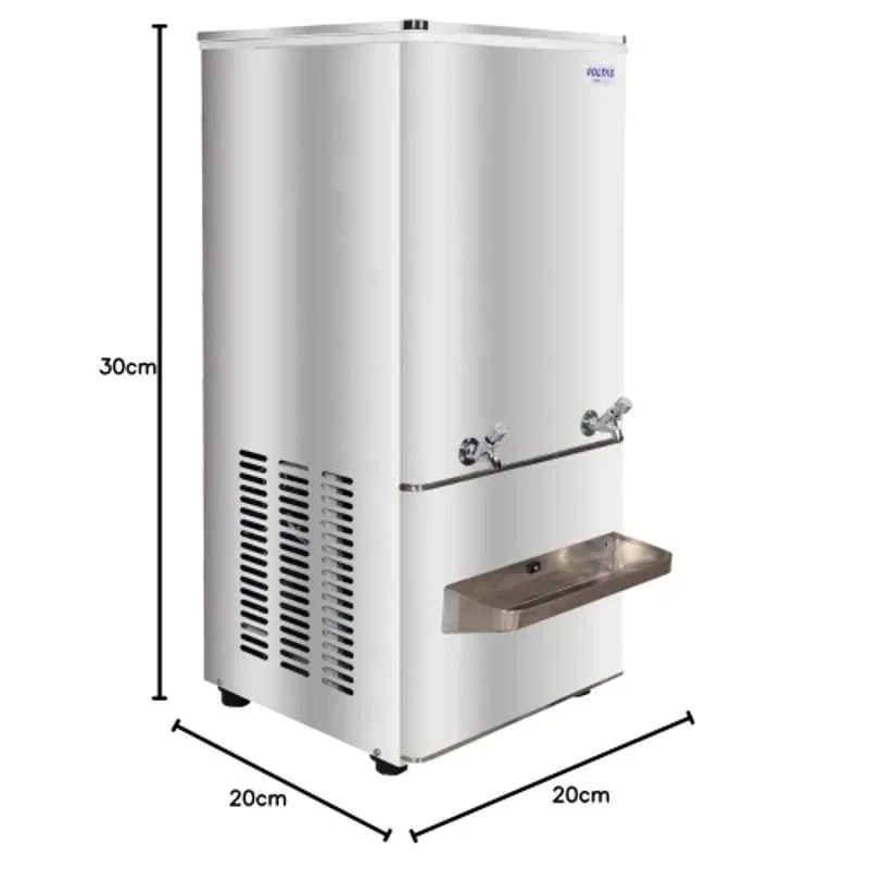 Voltas Full Stainless Steel Water Cooler 150 Litre, 150/150 FSS, 230V, 1950W, Dual Faucet, 150 L/hr