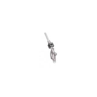 Groz Metered Fuel Control Nozzle 3/4 Inch NPT, FM/20/FCN/3-4/N, Digital Fuel Meter, 1.5V Battery, 5–75 LPM, IP55,