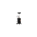 Groz Pressurized Waste Oil Drain with Anti Splash Screen 8 Psi, Height Adjustable Bowl, 10 L Bowl Capacity, 68 L Tank